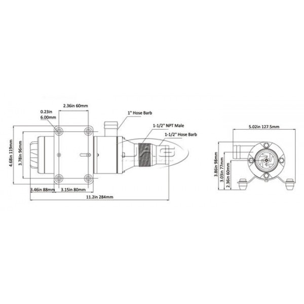 Seaflo 12V Macerator Pump - 45 L/MIN
