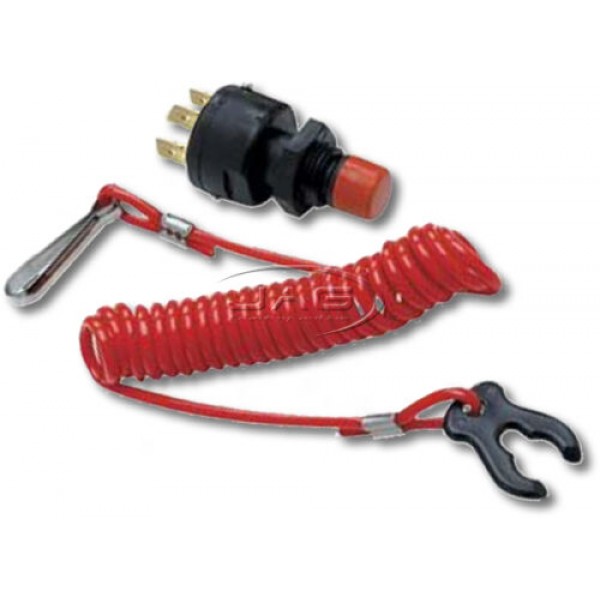 12V Safety Cut-out Ignition Kill Switch with Lanyard