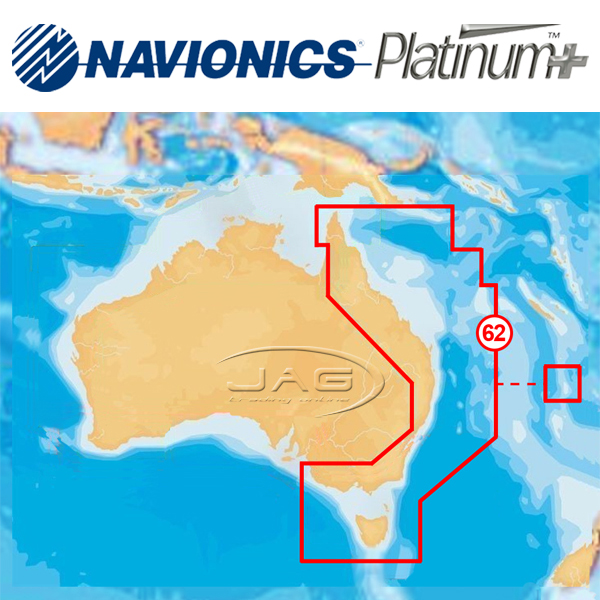 Navionics Platinum+ 62P XL3 - East & North Australia Chart