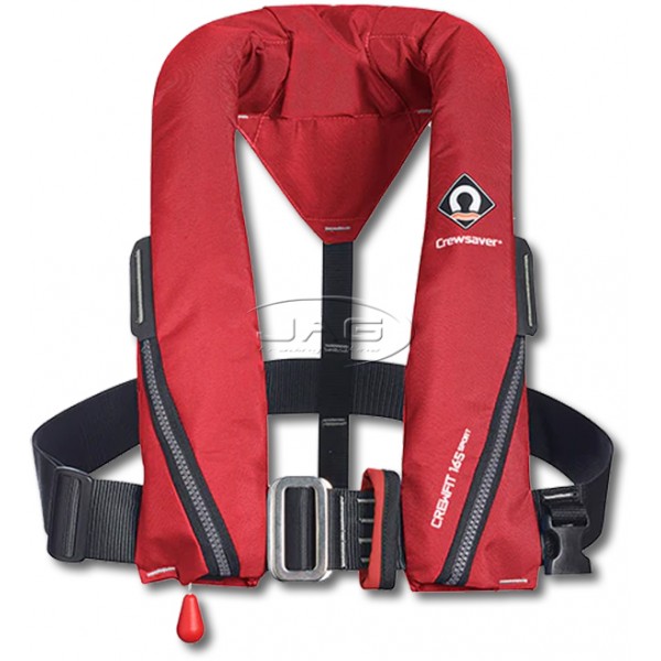 Crewsaver Crewfit 165 Sport Manual With Harness Loop Inflatable PFD - Fiery Red
