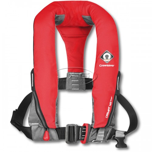 Crewsaver Crewfit 165 Sport Manual With Harness Loop Inflatable PFD - Fiery Red