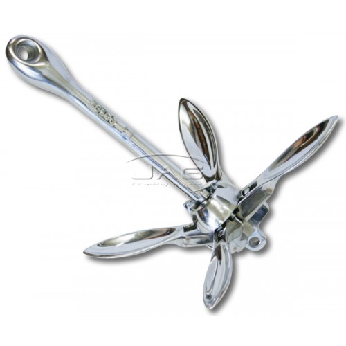 316 Stainless Steel Folding Grapnel Anchor 1.5kg