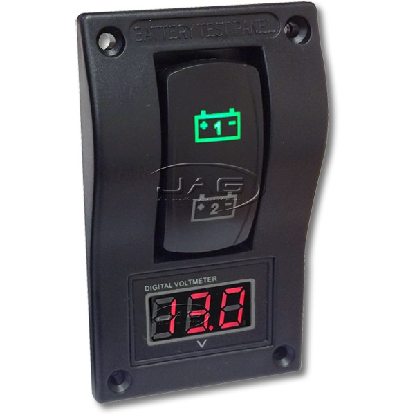 12V Deluxe LED Dual Battery Test Meter with Volt Meter