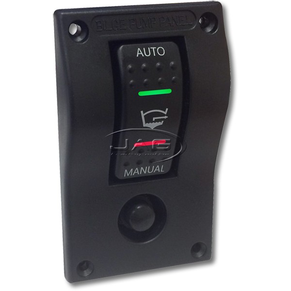 12V Deluxe LED Rocker Bilge Pump Switch Panel - Auto/Off/Manual