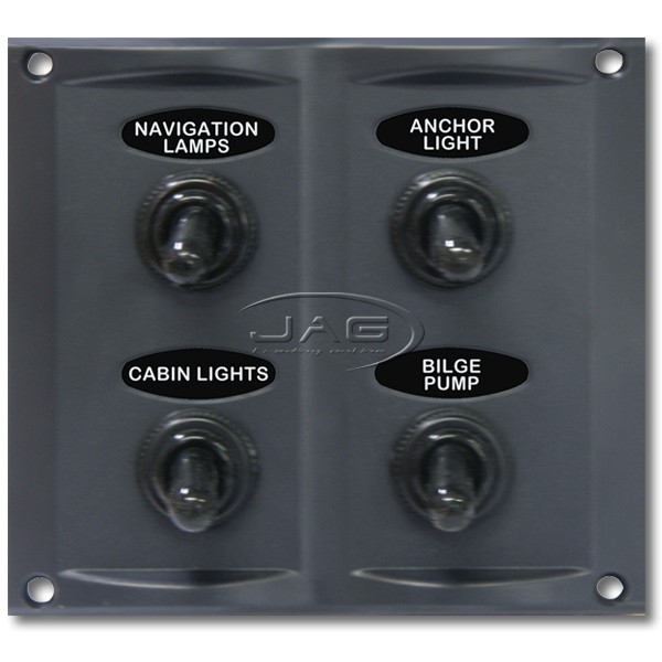 4-Gang Waterproof Toggle Switch Panel