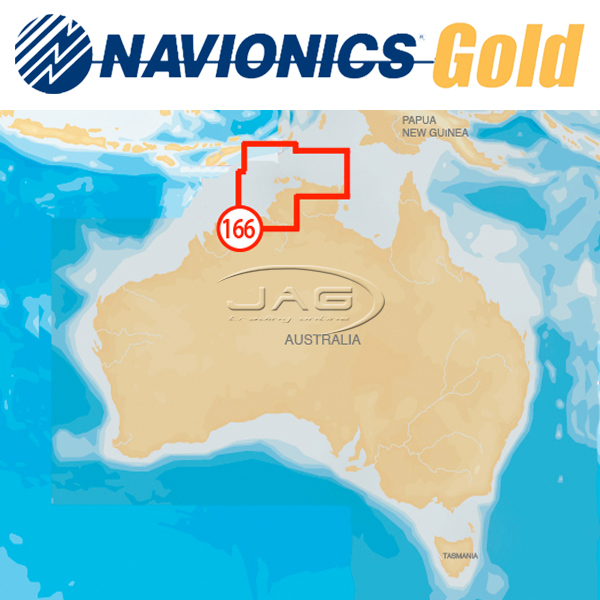 Navionics+ Gold Small 8G166S Northern Australia Chart