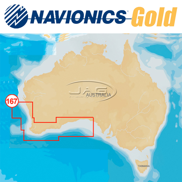 Navionics+ Gold Small 8G167S South West Australia Chart