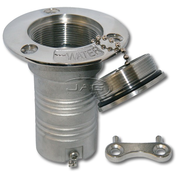 316 Stainless Steel Deck Filler with Key - Water