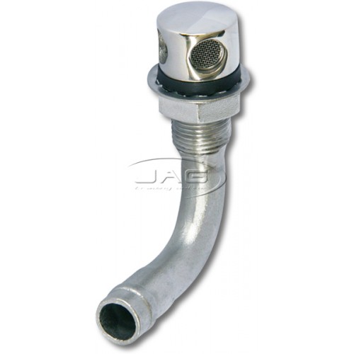 316 Stainless Steel 90° Bent Fuel Breather - 16mm (5/8")