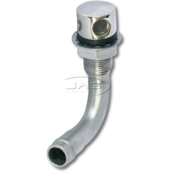 316 Stainless Steel 90° Bent Fuel Breather - 16mm (5/8")