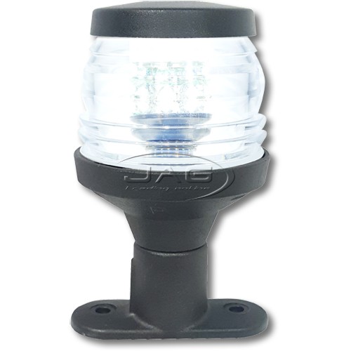 12V 18-LED 4" Black Pedestal Anchor Light