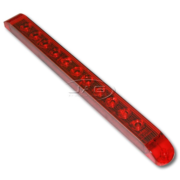 12V 11-Superflux Red LED Tail Only Strip Light