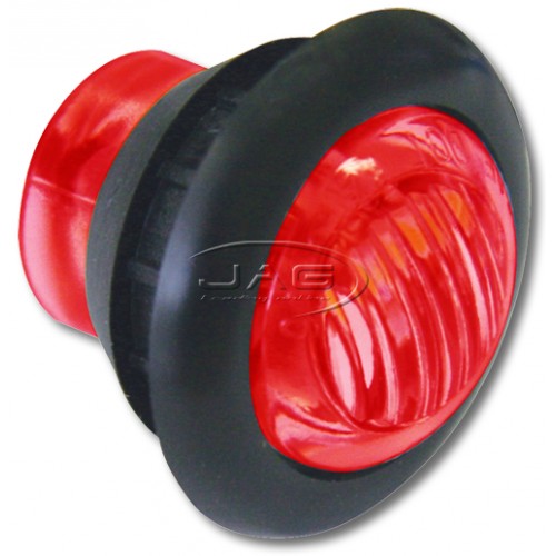 12V 3-SMD LED Red Round Marker/Clearance Pilot Light
