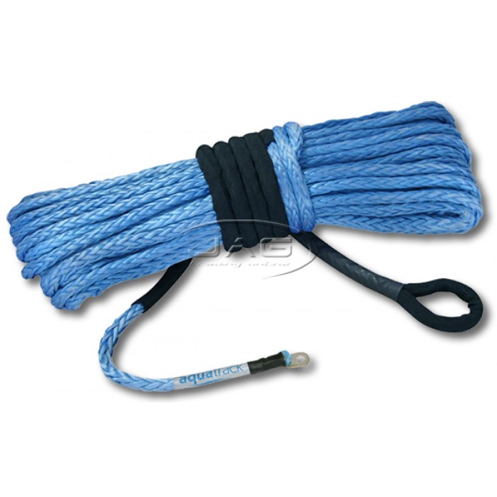 30.5 Metre 9mm Blue Synthetic Winch Rope  Dyneema SK75 Off Road heat protected 