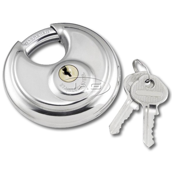 Stainless Steel 70mm Round Disc Security Padlock